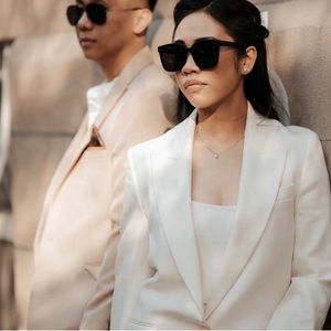 Aritzia Wilfred Oversized White Blazer (Light Birch Color)